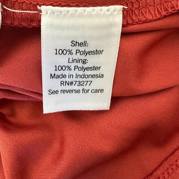 LC Lauren Conrad Flutter Sleeve Blouse 4X Orange Floral Chiffon Tunic - Picture 9 of 10